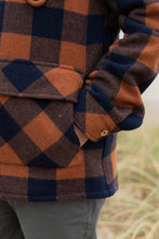 Indlæs billede til gallerivisning Birler Wool Jacket (Blueberry/Mocha Bisque)