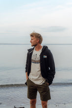 Indlæs billede til gallerivisning Simply Trippin' Zip Hoodie (Moonless Night)