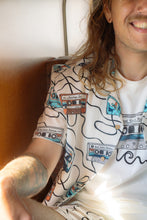 Indlæs billede til gallerivisning Roadtrip Mixtape Short Sleeve Shirt (Star White)