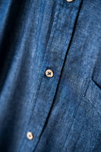 Indlæs billede til gallerivisning Organic Denim Shirt (Dark Blue)