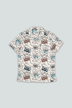 Indlæs billede til gallerivisning Roadtrip Mixtape Short Sleeve Shirt (Star White)
