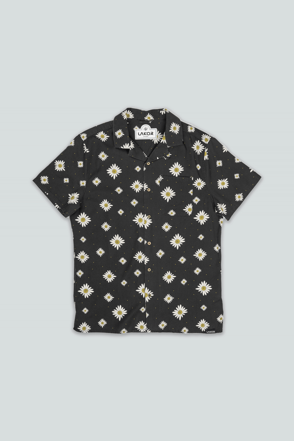 Maguerite Short Sleeve Shirt (Moonless Night)