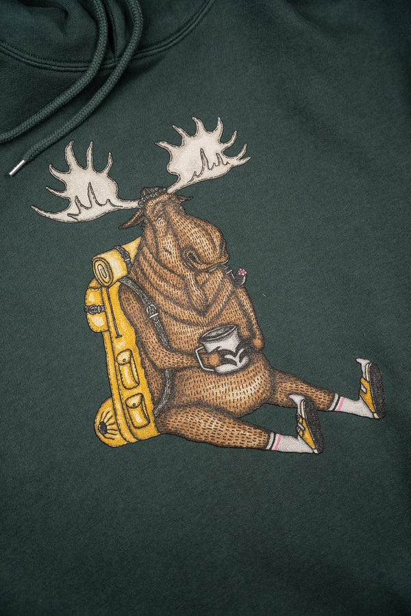 Snooze Moose Hoodie (Green Gables)