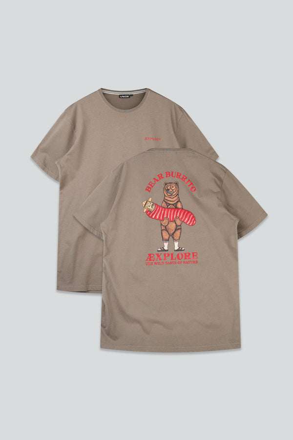 Bear Burrito T-shirt (Morel)