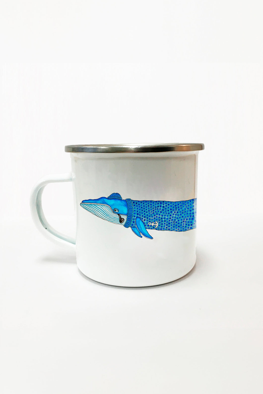 Blue Whale Emaljekrus
