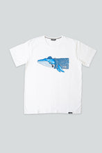 Indlæs billede til gallerivisning Blue Whale T-shirt (White)
