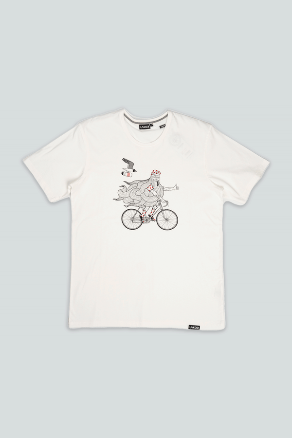 Beard on a Bike T-shirt (Star White)