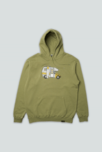 Indlæs billede til gallerivisning Camper Car Hoodie (Oil Green)
