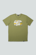Indlæs billede til gallerivisning Car Camper T-shirt (Oil Green)
