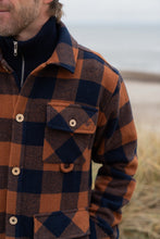 Indlæs billede til gallerivisning Birler Wool Jacket (Blueberry/Mocha Bisque)
