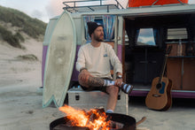 Indlæs billede til gallerivisning Ahoy! Mini Forest Camper T-shirt (Oatmeal Melange/Star White)
