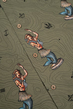 Indlæs billede til gallerivisning Dashboard Hula Short Sleeve Shirt (Deep Lichen Green)
