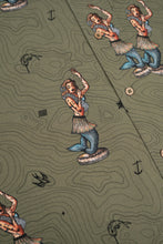 Indlæs billede til gallerivisning Dashboard Hula Short Sleeve Shirt (Deep Lichen Green)
