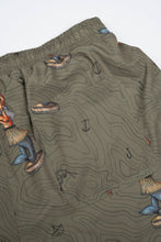 Indlæs billede til gallerivisning Dashboard Hula Swim Shorts (Deep Lichen Green)
