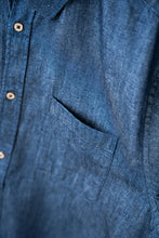 Indlæs billede til gallerivisning Organic Denim Shirt (Dark Blue)
