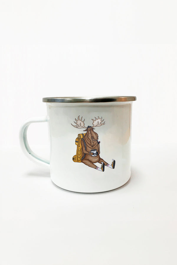 Snooze Moose Emaljekrus