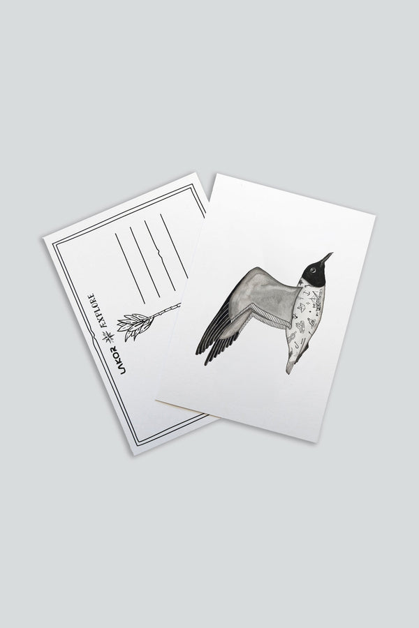 Tattooed Seagull Postkort