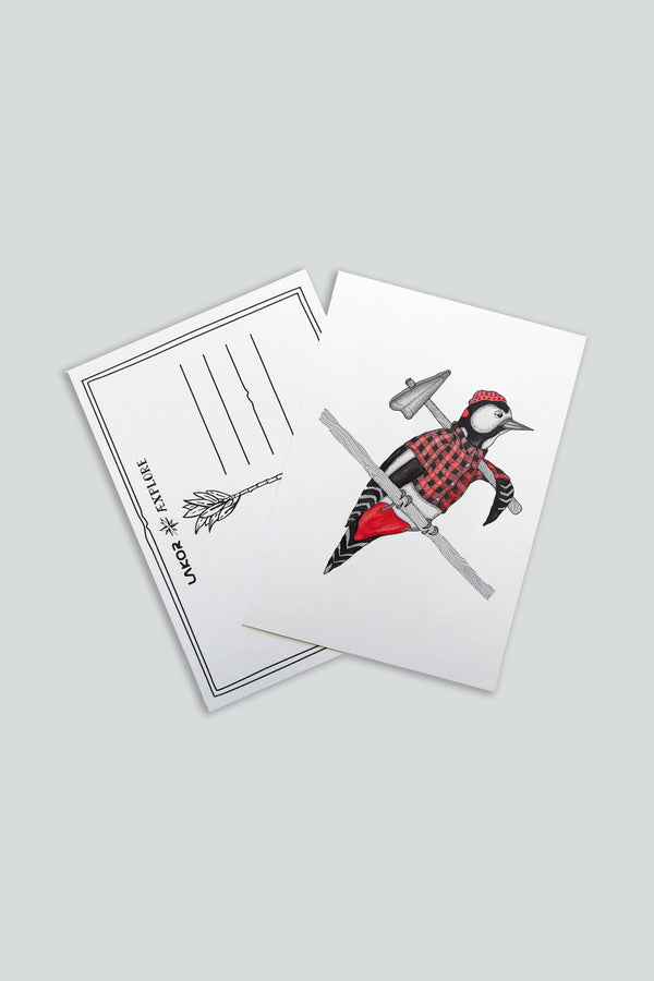 Woodpecker Postkort