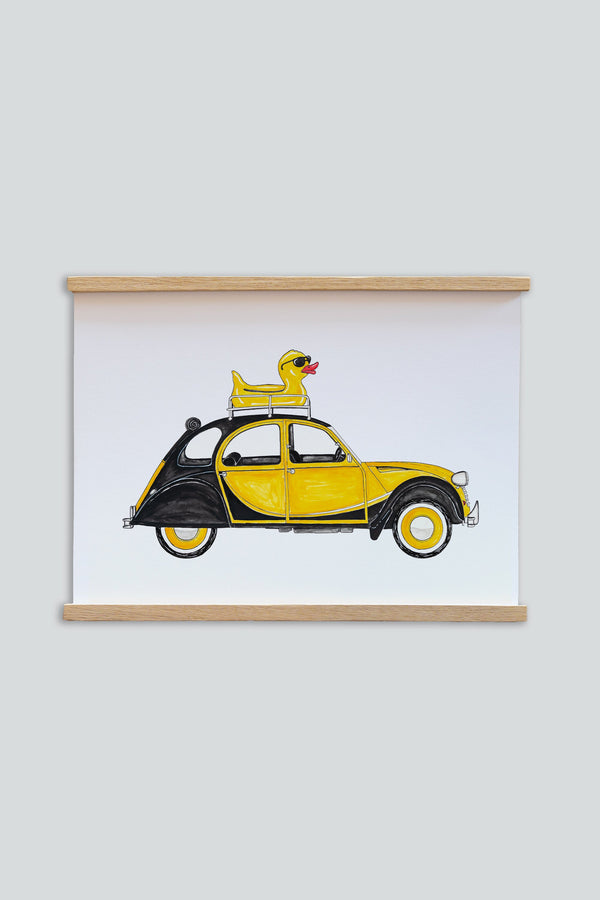 Rubberduck on Wheels Plakat