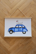 Indlæs billede til gallerivisning Swan On Wheels Plakat
